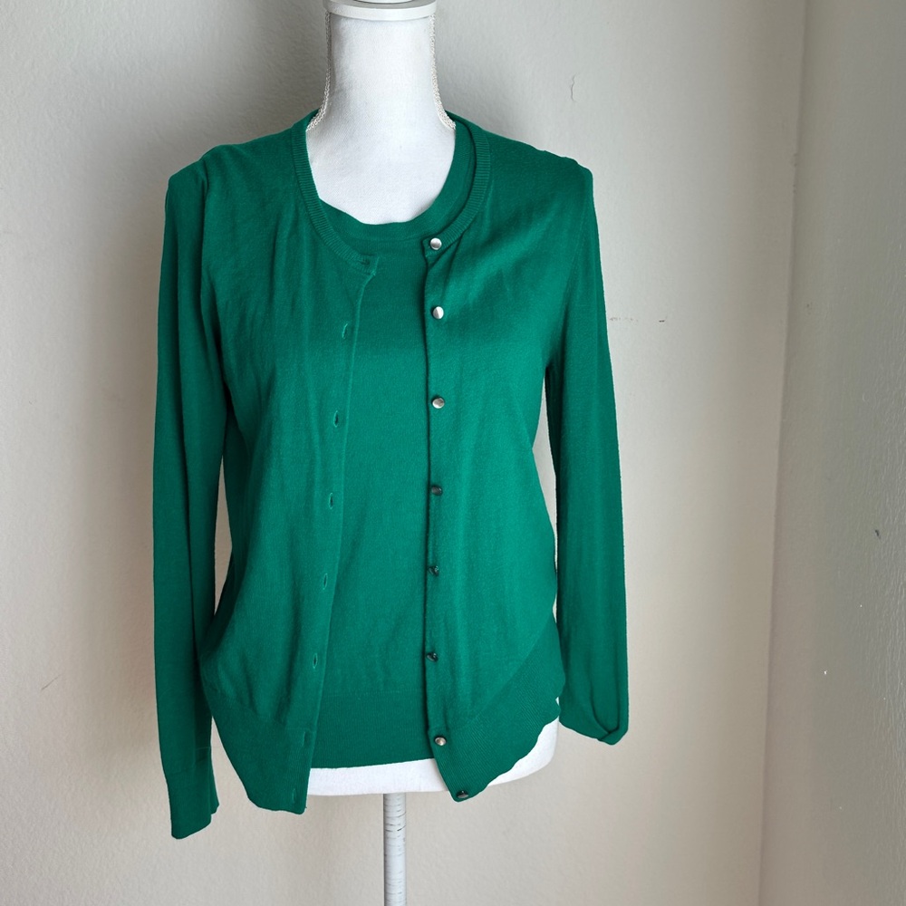 Ann Taylor Shell and Cardigan set.